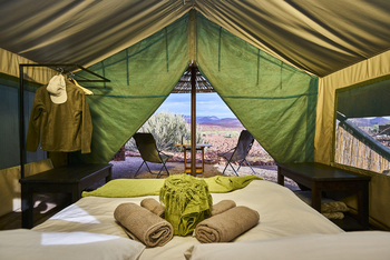 Etendeka Mountain Camp Etendeka Mountain Camp: Gästezelt