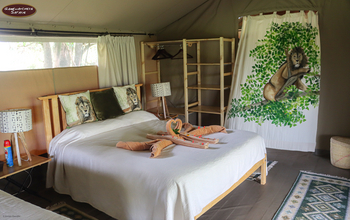 Porini Lion Camp: Handtuch-Deko