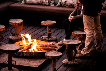Shumba Camp Shumba Camp: Kaffee am Feuer