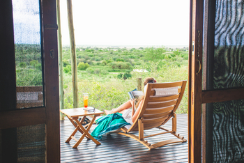 Tau Pan Camp Tau Pan Camp: Liegestuhl