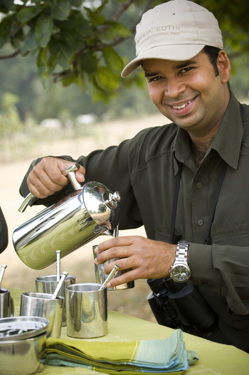 Baghvan Jungle Lodge: Kaffeeservice