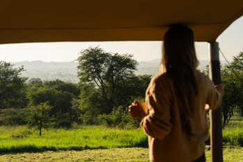 Elewana Serengeti Pioneer Camp: Blick aus dem Zelt