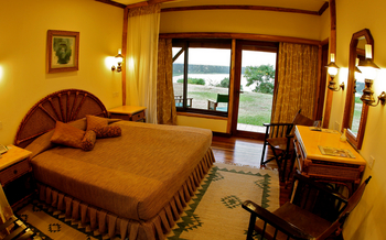 Mweya Safari Lodge: Doppelbett