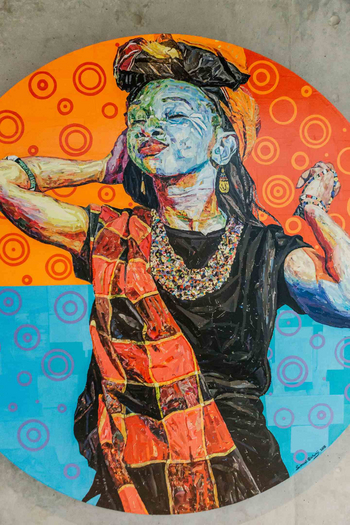 Cheetah Plains Karula House: Kunst in Karula House