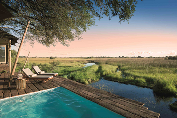 Duba Plains Camp: Blick vom privaten Deck
