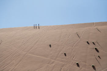 Hoodia Desert Lodge: Wanderung am Dünenkamm