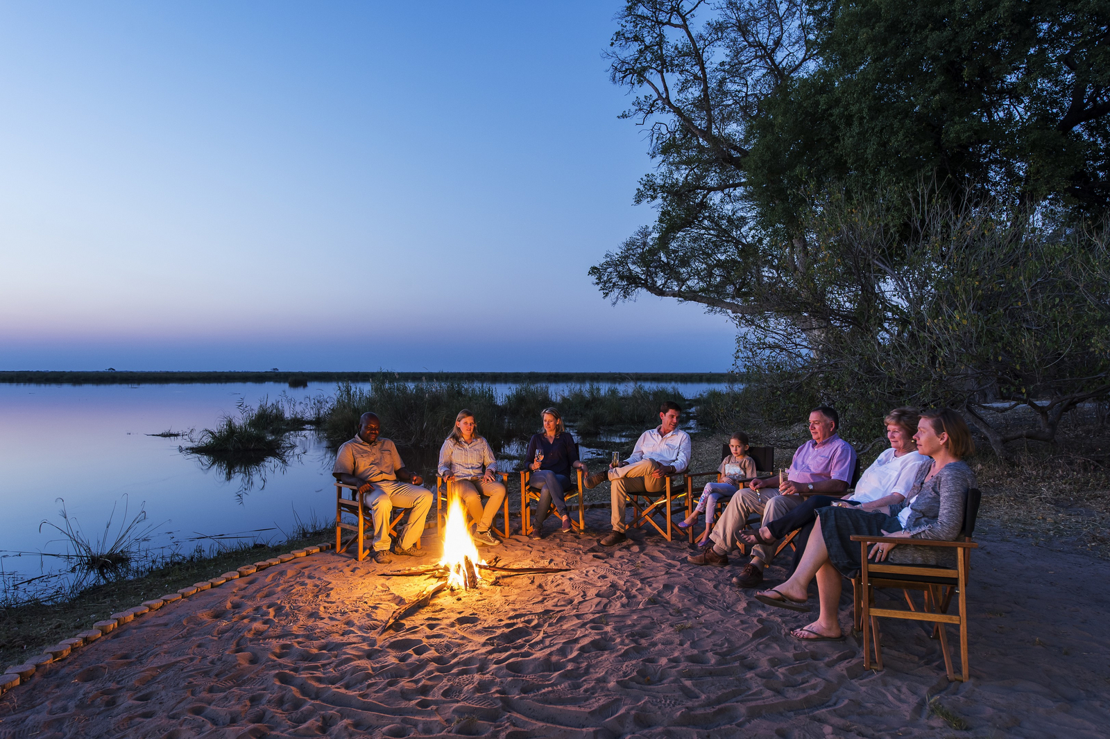 Linyanti Tented Camp Linyanti Tented Camp: Lagerfeuer