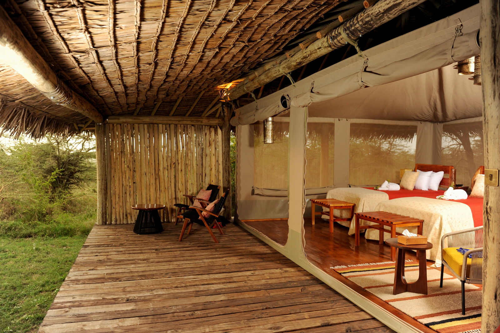 Mara Siana Camp Mara Siana Camp: Gästezelt auf Holzplattform