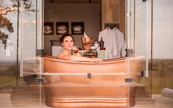 Nimali Mara Camp: Badewanne mit Naturblick