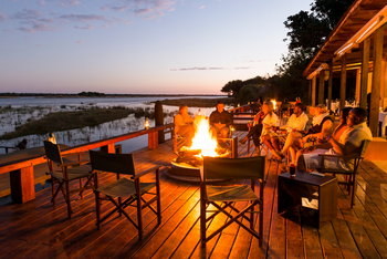 Royal Zambezi Lodge: Hauptdeck