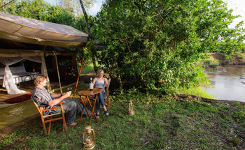 Sentinel Mara Camp: Sitzgelegenheit vor privatem Zelt