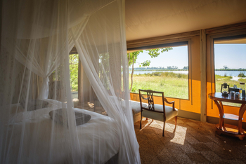 Cha Cha Metsi Camp: Blick aus dem Zelt