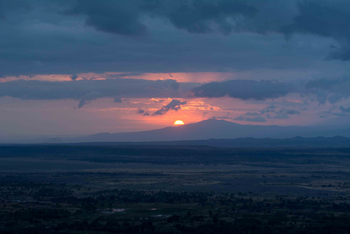 Lake Manyara Kilimamoja Lodge: Untergehende Sonne