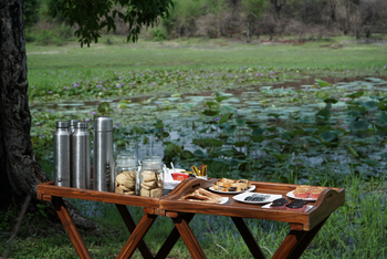 Tathastu Resort Bandhavgarh: Snack auf Safari