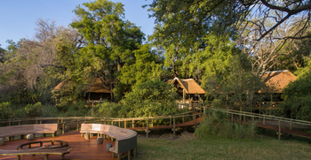 Camp Moremi: Luftbild