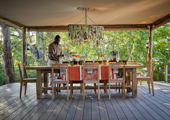 Chindeni Bushcamp: Esstisch