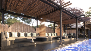 Sediba Sa Rona: Visualisierung - Sofas am Pool