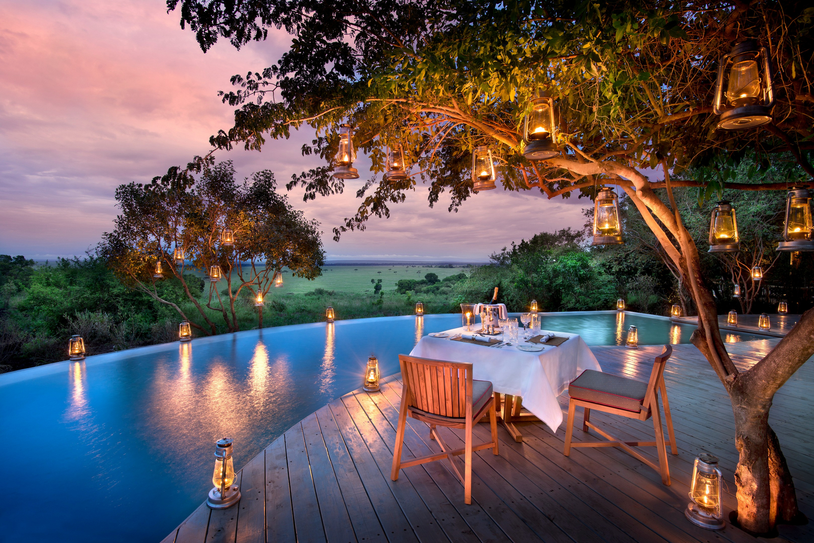 andBeyond Bateleur Camp andBeyond Bateleur Camp: Private Dinner am Pool