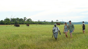 Bumi Hills Safari Lodge: Guide mit Gruppe