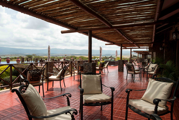 Ngorongoro Oldeani Mountain Lodge: Terrasse