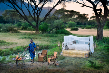 andBeyond Lake Manyara Tree Lodge: Schlafen unter Sternen
