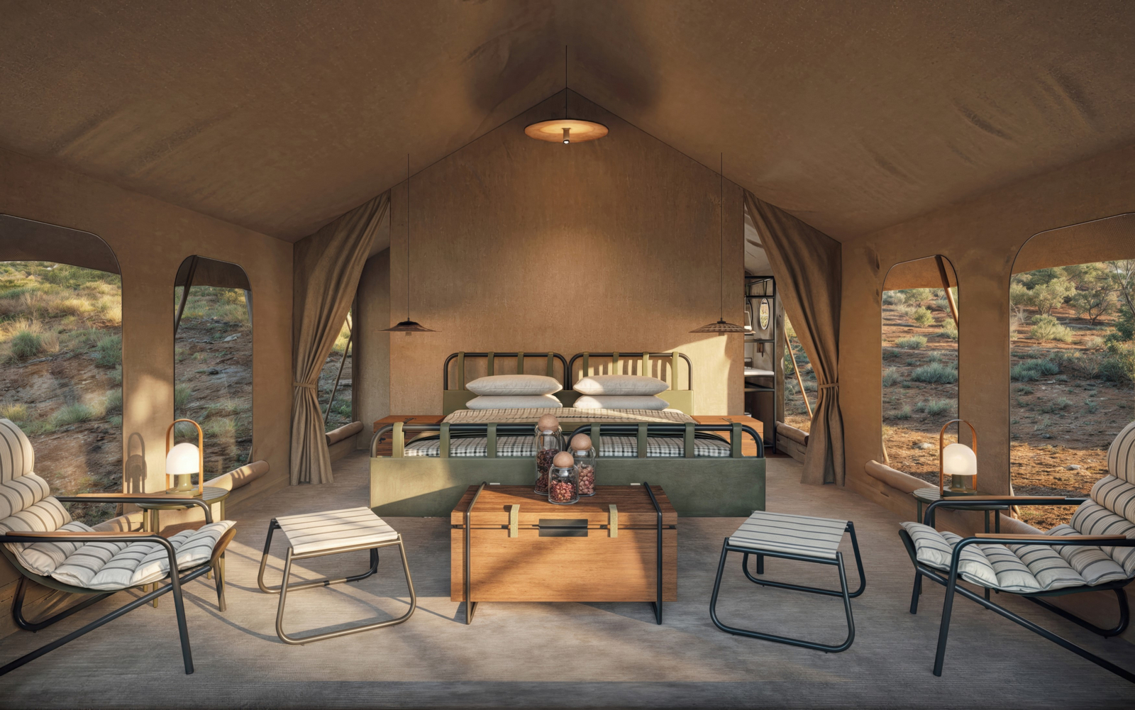 andBeyond Sandibe under Canvas andBeyond Sandibe under Canvas: Zeltinterieur