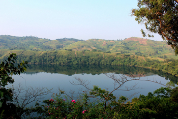 Ndali Lodge: Blick auf den Lake Nyinambuga