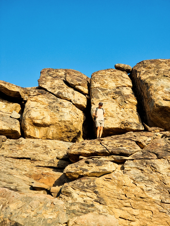 Ugab Terrace Lodge: Leichte Kletterei