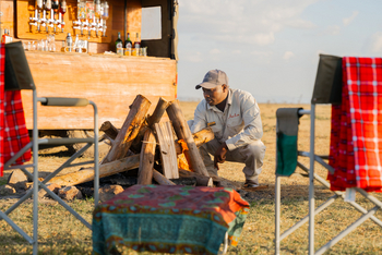 Naboisho Camp: Lagerfeuer