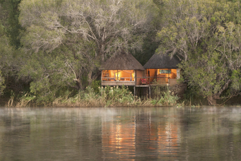 Chundukwa River Lodge: Morgenstimmung