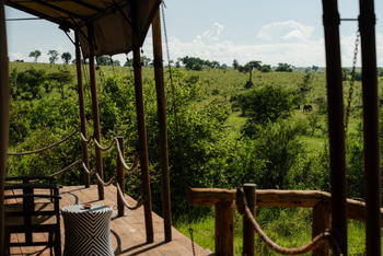 Elewana Serengeti Migration Camp: Blick von der Veranda