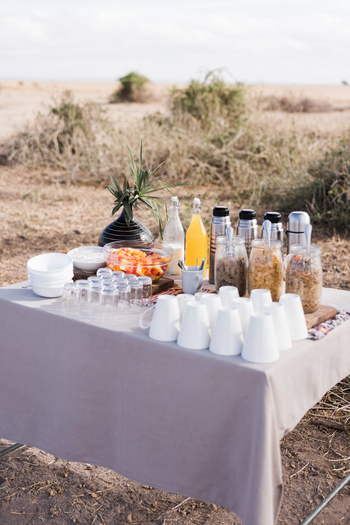 Elewana Tortilis Camp: Frühstück