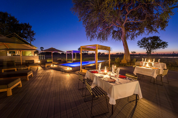 Linkwasha Camp Linkwasha Camp: Abendessen am Pool