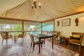 Olare Mara Kempinski: Lounge Sitzgelegenheit