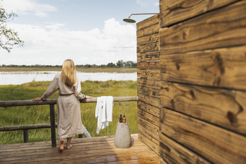 Vumbura Plains Camp: Blick auf Flutgebiet