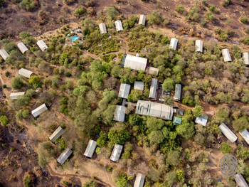 Kirawira Serena Camp: Luftbild