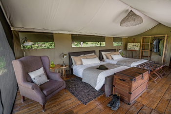 Lemala Ewanjan Tented Camp: Einzelbetten und Sessel
