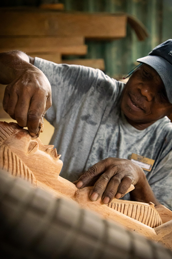 Zanzibar White Sand Luxury Villas: Wood Carving Workshop