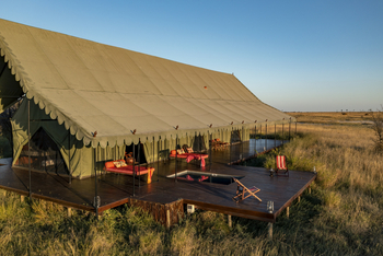 Jacks Camp Jacks Camp: Gästezelt Außenbereich