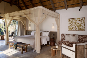 Lolelunga Private Reserve: Schlafzimmer mit Doppelbett