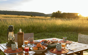 Melia Serengeti Lodge: Frühstück im Busch