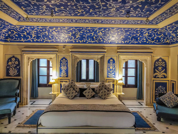 Royal Heritage Haveli: Blaue Suite