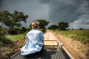 Volcanoes Kyambura Gorge Lodge: Gewitterwolken