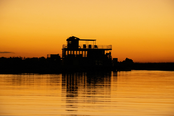 Chobe Princess: Schiffssilhouette
