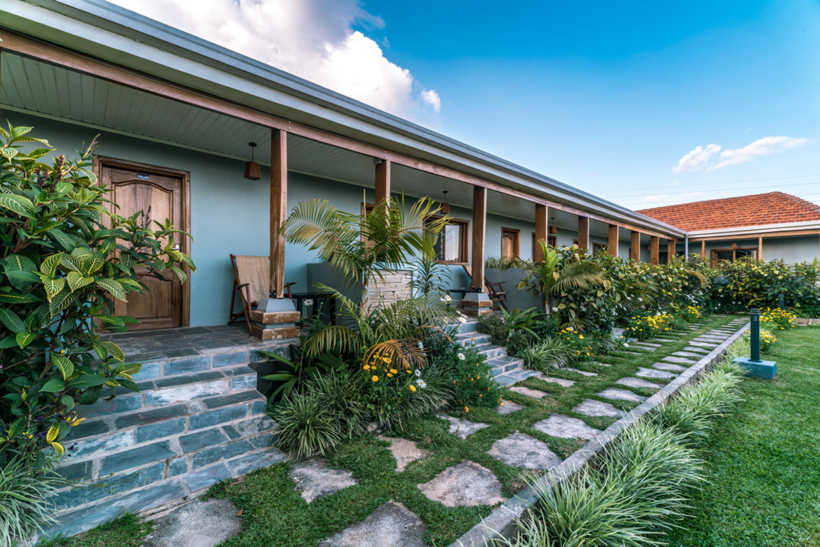 Five Volcanoes Boutique Hotel Five Volcanoes Boutique Hotel: Garten vor den Standardzimmern