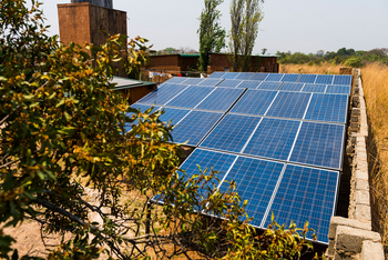 Mukambi Safari Lodge: Solarpanel