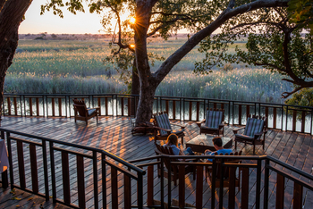 Namushasha River Lodge: River Deck