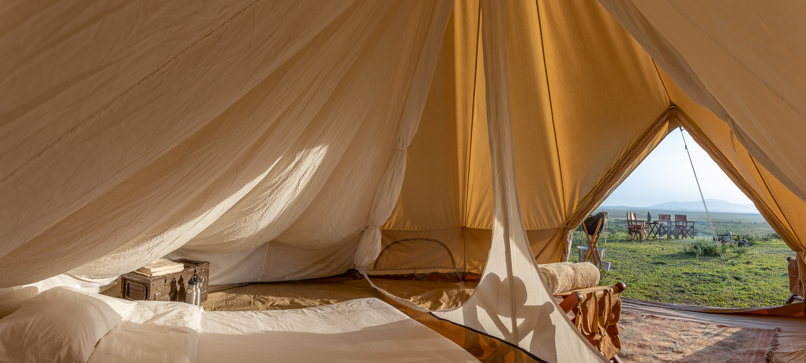 Adventure Fly-Camping Adventure Fly-Camping: Blick aus dem Zelt