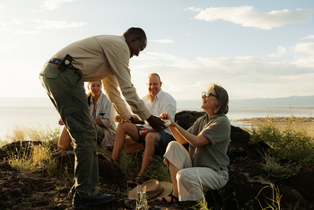 Kisima Ngeda Camp: Popcorn zum Sundowner