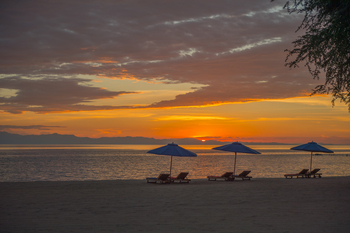 Pumulani Lodge: Sonnenuntergang